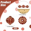 60Pcs Plating Acrylic Beads OACR-YW0003-92-3