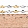 5.5MM 304 Stainless Steel Flower Link Chain Necklaces NJEW-P346-01A-5