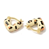 Rack Plating Brass Enamel Hoop Earrings EJEW-B062-11G-03-2