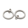 Non-Tarnish 304 Stainless Steel Connector Charms STAS-P356-11P-2