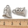 Anti-Tarnish 304 Stainless Steel Pendants STAS-Q334-19P-3