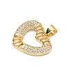 Brass Micro Pave Cubic Zirconia Pendants KK-D426-21E-G-2
