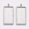 Alloy Pendant Cabochon Settings PALLOY-2418-P-LF-1