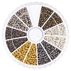 Rondelle Brass Crimp Beads E002-M-1