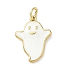 Halloween Theme Brass Enamel Pendants KK-L248-01G-06-1