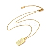 304 Stainless Steel Pave Opalite Rectangle Pendant Necklaces for Women Men NJEW-R018-05G-02-4