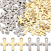 100Pcs 2 Colors Cross 304 Stainless Steel Charms STAS-SC0007-53-1