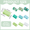 300Pcs 10 Colors 2-Hole Baking Paint Glass Seed Beads SEED-ME0001-31-2