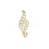DIY Brass Micro Pave Cubic Zirconia Earring Findings LS-KK-E791-16G-1