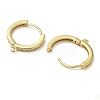 Rack Plating Brass Micro Pave Cubic Zirconia Hoop Earrings Findings KK-K392-33G-2