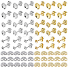 Stainless Steel Half Round Stud Earring Findings STAS-SP0002-03-1