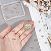 20Pcs Brass Pave Clear Cubic Zirconia Connector Charms KK-GO0001-67-4