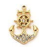 304 Stainless Steel Crystal Rhinestone Pendants STAS-P385-07B-G-1