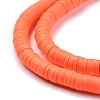 Handmade Polymer Clay Beads Strands CLAY-R089-6mm-Q072-3