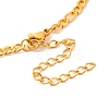 Constellation 202 Stainless Steel Figaro Chain Link Bracelets for Women Men LS-AJEW-U006-01K-3