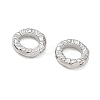 Brass Textured Linking Rings KK-D289-32P-2