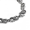 Alloy Dragon Link Chain Bracelet for Men Women BJEW-N015-011-2