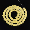 Baking Paint Frosted Glass Beads Strands FGLA-N003-6mm-08-2