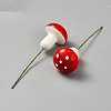 Resin Artificial Mushroom for Garden Ornament Flower Pots Bonsai Micro Landscape Decoration AJEW-WH0567-54C-2