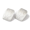Non-Tarnish Stripe Rectangle 304 Stainless Steel Stud Earrings for Women EJEW-I303-05P-2