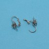 304 Stainless Steel Leverback Earring Cabochon Setting Findings LS-STAS-WH0027-15C-1