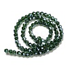 Transparent Electroplate Glass Beads Strands GLAA-F029-3mm-C25-2
