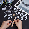 28Pcs Acrylic Band Weaving Width Gauge AJEW-OC0013-96A-3