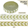12M Polyester Jacquard Leaf Ribbon OCOR-OC0001-46D-2