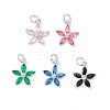 Brass Micro Pave Cubic Zirconia Pendants ZIRC-P098-03P-1