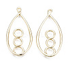 Rack Plating Alloy Pendants PALLOY-T077-64LG-RS-2
