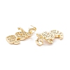 Brass Micro Pave Cubic Zirconia Pendants X-KK-D067-06G-RS-2
