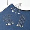 12Pcs 4 Styles 304 Stainless Steel Chain Extender FIND-FS0002-96B-7