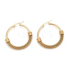 304 Stainless Steel Mesh Hoop Earrings EJEW-O096-09C-G-1