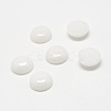 Natural White Jade Gemstone Cabochons G-T020-8mm-04-1