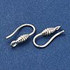 Brass Earring Hooks KK-H502-16S-2
