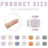 210Pcs 7 Styles Natural Flower Amazonite & Rose Quartz & Yellow Aventurine & Blue Aventurine(Dyed & Heated) & Labradorite & Red Aventurine & Lepidolite Beads G-YW0002-66-2