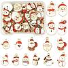 40Pcs Christmas Alloy Enamel Pendants ENAM-FS0004-20-1