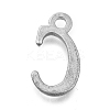 Alloy Letter Pendants PALLOY-J718-01C-C-2