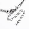 Tarnish Resistant 304 Stainless Steel Snake Chain Bracelets LS-BJEW-H491-01P-3