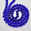Baking Paint Transparent Glass Bead Strands GLAA-S031-6mm-09-2