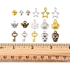 160Pcs 16 Style Tibetan Style Alloy Pendants TIBEP-FS0001-06AS-6