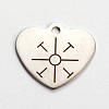 Non-Tarnish 201 Stainless Steel Pendants LS-STAS-L165-E01-1