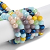 Glass Beads Strands EGLA-A034-M6mm-32-2
