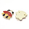 Alloy Enamel Pendants ENAM-T022-03F-2