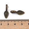 Tibetan Style Alloy Glue-on Flat Pad Bails TIBEP-Q064-183AB-NR-2