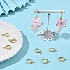 SHEGRACE Brass with Imitation Pearl Leverback Earring Findings XGR0069G-75G-5