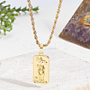 1Pc Brass with Cubic Zirconia Pendants Necklaces NJEW-LP0001-46E-G-3