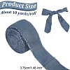 10 Yards Burlap Frayed Ribbon OCOR-WH0093-09A-2