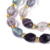 Natural Colorful Fluorite Beads Strands G-N342-35-8x6-11-4