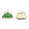Eco-Friendly Zinc Alloy  Pendants X-ENAM-R051-13-01G-NR-1
